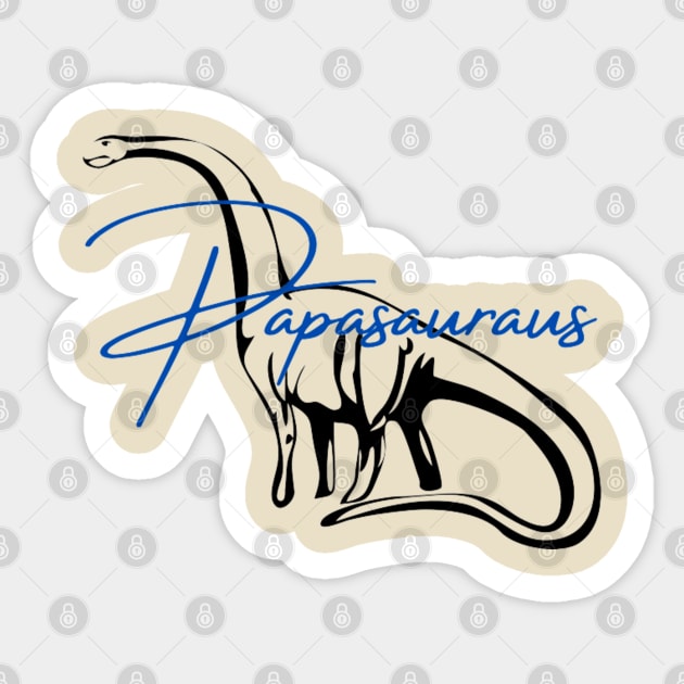 Papa Saurus Sticker by Artistic Design